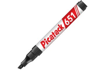 Picatack Permanent Marker 1-5 MM Kesik Uç Siyah 651