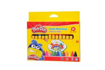 Play-Doh Mum Pastel Boya Crayon Yuvarlak 12 Renk PLAY-CR005