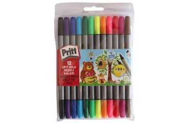 Pritt Keçeli Boya Kalemi Çift Uçlu 12 Renk 1687977
