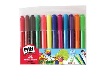 Pritt Keçeli Boya Kalemi Jumbo Yuvarlak Uç 12 Renk 1687975