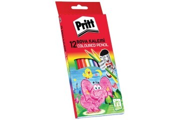 Pritt Kuru Boya Karton Kutu Tam Boy 12 Renk 1219734