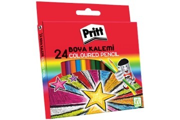 Pritt Kuru Boya Karton Kutu Tam Boy 24 Renk 1221351