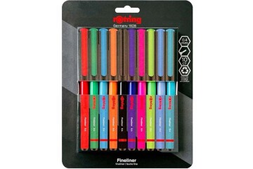 Rotring Liner Keçe Uçlu Kalem 10 Lu Bls Karışık