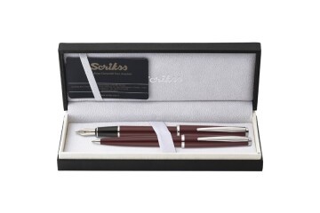 Scrikss Takım Kalem Dolma+Tükenmez Bordo 33