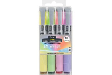 Serve Fosforlu Kalem Likit 4 Renk Pastel SV-LKTFPB4KRPB