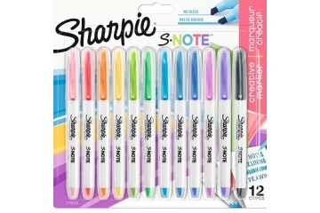 Sharpie Fosforlu Kalem Snote Çok İşlevli Karışık 12 Li Bls