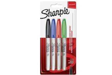 Sharpie Markör Permanent Fine 4 LÜ Standart Renk 1985858