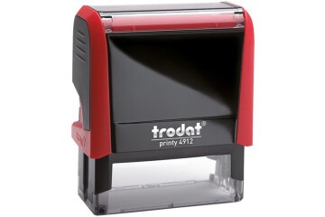 Trodat Standart Kaşe Otomatik 47x18 Kırmızı Kasa Kırmızı Keçe 4912