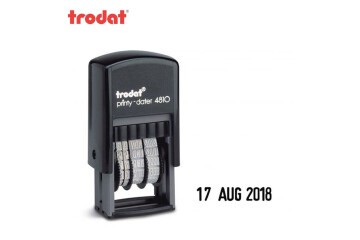 Trodat Tarih Kaşesi Otomatik İngilizce 3 MM 4810