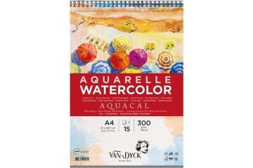 Van Dyck Sulu Boya Blok Aquacal İnce Dokulu Cldpres A4+Üst Sprl  15 YP