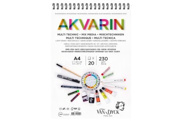 Van Dyck Sulu Boya Blok Multipurpose A5 Üst Sprl 20 YP S.by.blk