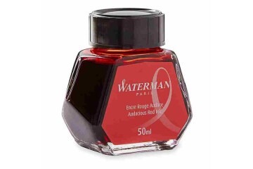 Waterman Dolma Kalem Mürekkebi Cam Şişede 50 ML Kırmızı S0110730