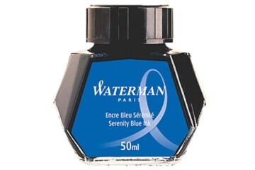 Waterman Dolma Kalem Mürekkebi Cam Şişede 50 ML Mavi S0110720