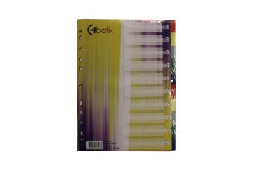 Bafix Seperatör 10 Renkli Plastik A4
