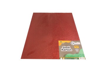 Bafix Simli Karton 50x70 Kırmızı
