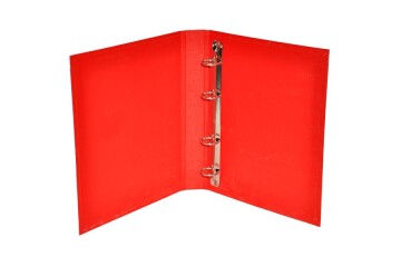 Bafix Talebe Klasörü Pvc 4 Halkalı A5 Kırmızı
