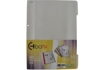 Bafix Telli Dosya Plastik XL Beyaz A4