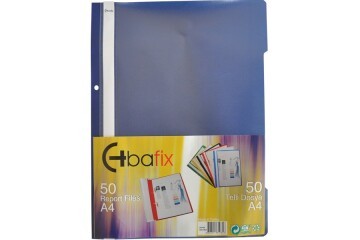 Bafix Telli Dosya Plastik XL Lacivert A4