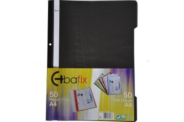 Bafix Telli Dosya Plastik XL Siyah A4