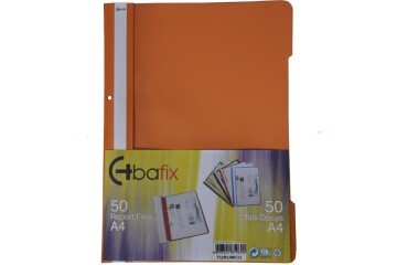 Bafix Telli Dosya Plastik XL Turuncu A4