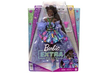 Barbie Extra Fancy Mor Kostümlü Bebek