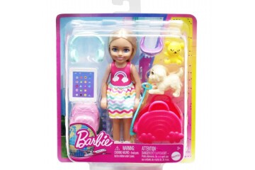 Barbie Seyahatte Chelsea Bebek ve Aksesuarları HJY17