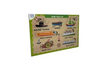 Ca Games Ahşap Deniz Taşıtları Bul-Tak Caahs-3201