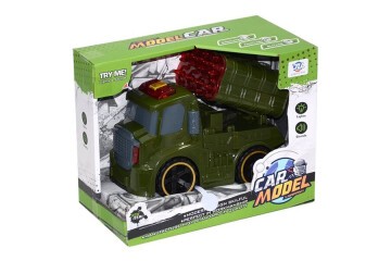 Canem Oyuncak Sürtmeli Sesli Işıklı Askeri Araçlar 8899-4A