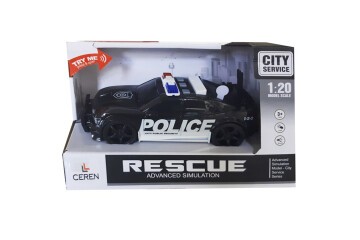 Ctoy Işıklı Ve Sesli Sürtmeli Polis Arabası 1:20