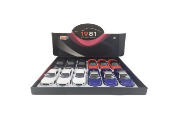 Ctoy oyuncak Çek Bırak Kapıları Açılır Yarış Arabası 1:32 