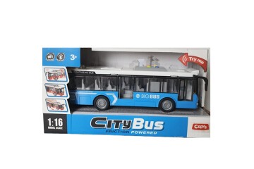 Ctoy Oyuncak Işıklı Ve Sesli Şehir Otobüsü 1:16 