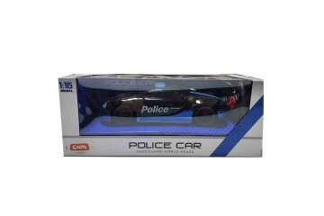 Ctoy Oyuncak Işıklı Ve Sesli Uzaktan Kumandalı Polis Arabası 1:16 CTOY-QX3689-A4