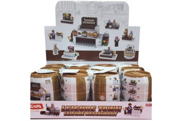 Ctoy Oyuncak Mini Bloklar Mutfak 12 Li Stant CTOY-756