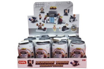 Ctoy Oyuncak Mini Bloklar Spor Salonu 12 Li Stant CTOY-757