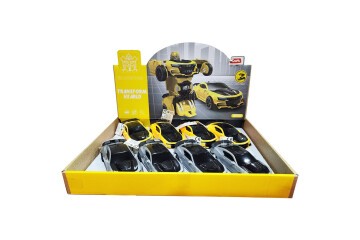Ctoy Oyuncak Robota Dönüşebilen Araba 8Li Stant CTOY-333-3