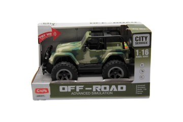 Ctoy Sesli Ve Pilli Askeri Jeep 1:16