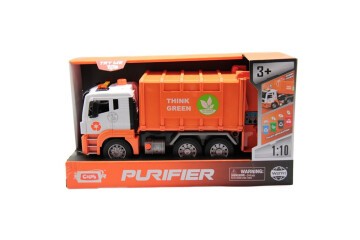 Ctoy Sesli Ve Pilli Çöp Kamyonu Turuncu