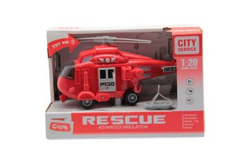 Ctoy Sesli Ve Pilli Kurtarma Helikopter 1:20