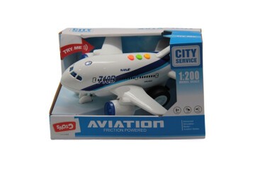 Ctoy Sesli Ve Pilli Yolcu Uçağı Tek Katlı