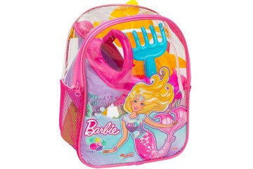 Dede Oyuncak Barbie Resimli Sırt Çantalı Plaj Set 03500