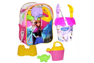 Dede Oyuncak Frozen Resimli Sırt Çantalı Plaj Set