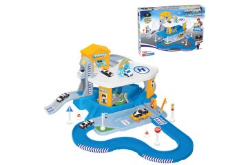 Dede Oyuncak İki Katlı Polis Garaj Set Ve Mega Pist 03348