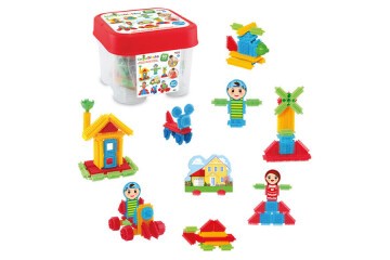 Dede Oyuncak Kaktüs Blok Kova 80 Parça 03316