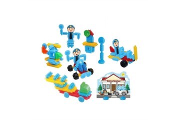 Dede Oyuncak Kaktüs Bloklar Polis İstasyonu 55 Parça 03307