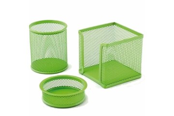 Drt Masa Seti Ataşlık-Kağıtlık-Kalemlik 3 LÜ Düz Renkler Yeşil 410