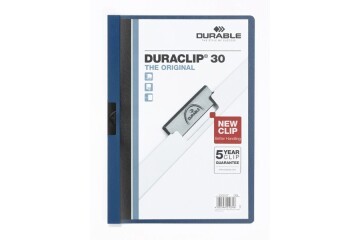 Durable Sıkıştırmalı Dosya DuraClip Ortadan Klipsli 30 Syf A4 Lacivert 2200