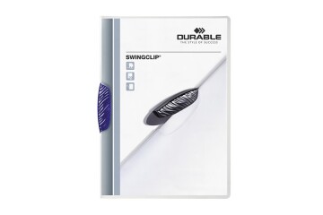 Durable Sıkıştırmalı Dosya SwingClip Ortadan Klipsli 30 Syf A4 Lacivert 2260