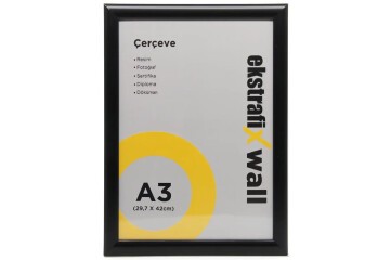 Ekstrafix Çerçeve A3 22 Li Siyah Fix-çs06
