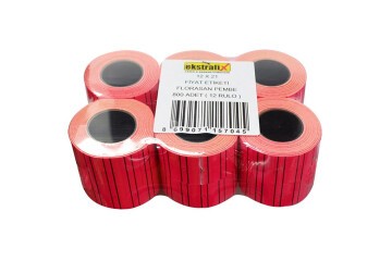 Ekstrafix Fiyat Etiketi 12x21 Florasan Pembe