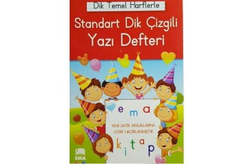 Ema Dik Temel Harflerle Yazı Defteri Renkli